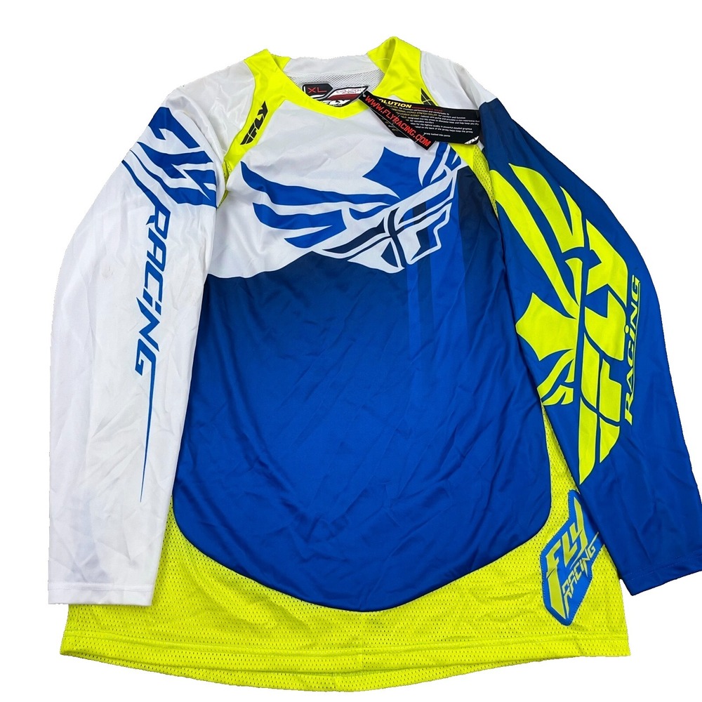Fly Racing Evolution Race Gear Multicolor Jersey Shirt Bike Motocross Adult XL